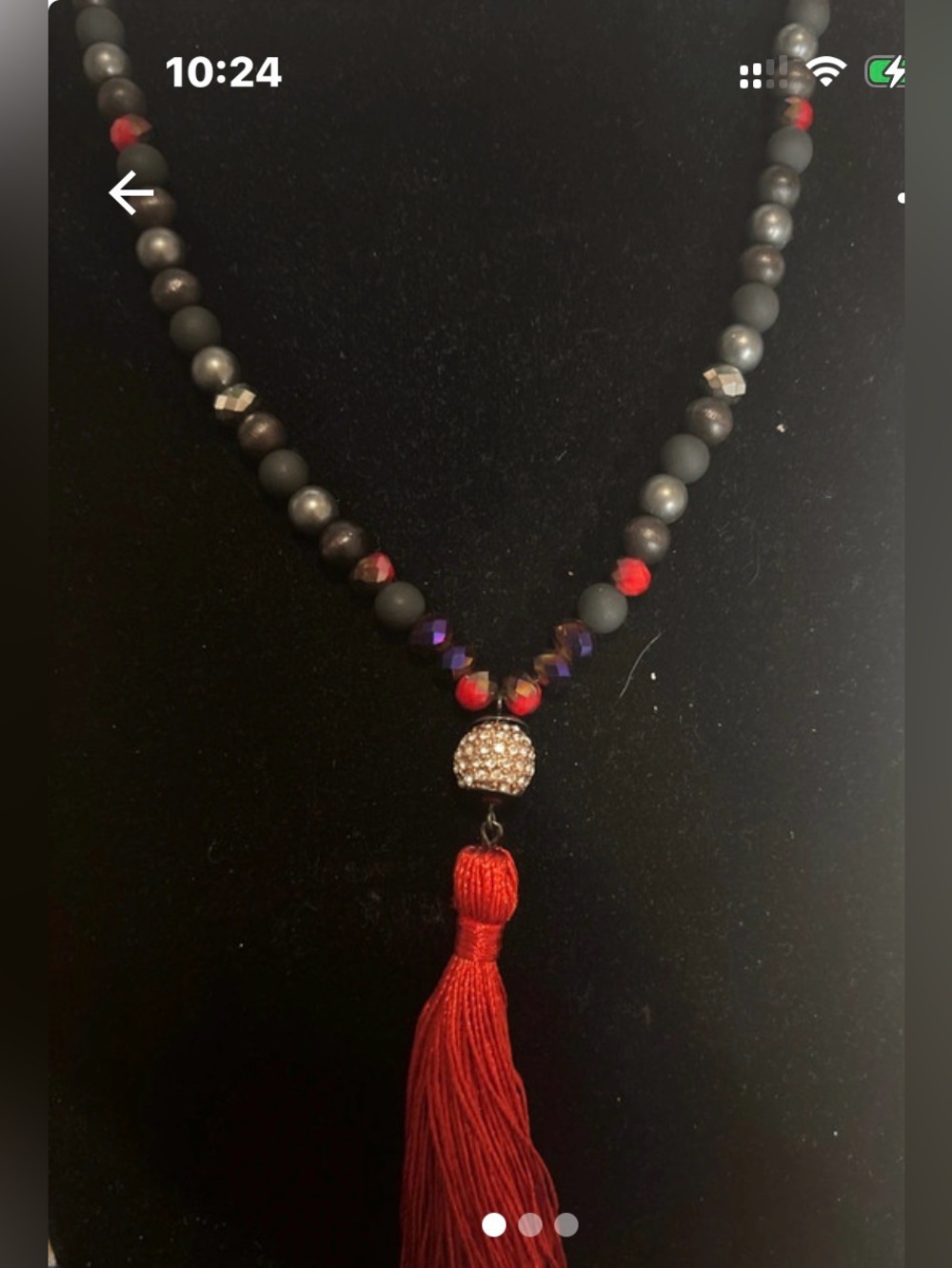 Chicos Mala-inspired boho statement necklace